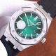 Copy Audemars Piguet Royal Oak 15500 Watch SS Smoke Green Dial Black Leather (2)_th.jpg